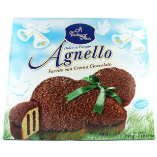 Il Vecchio Forno Colomba Agnello "Italienischer Osterkuchen" mit Schokolade und Schokostreuseln, 750 g