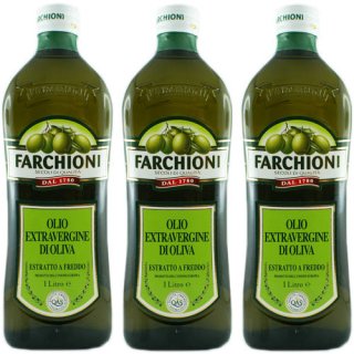 3x Farchioni Olivenöl Extra Vergine "Classico", 1000 ml