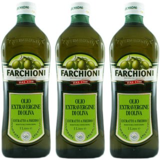 3x Farchioni Olivenöl Extra Vergine "Classico", 1000 ml