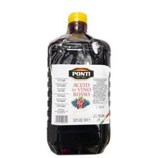 Ponti Aceto di Vino Rosso "italienischer Rotweinessig", 5000 ml