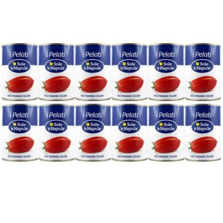 12x O Sole e Napule i Pelati "Geschälte Tomaten", 400 g