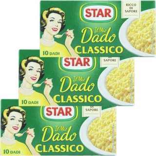 3x Star Il mio Dado Classico "Suppenwürfel Brühe klassisch" (10 pz), 100 g