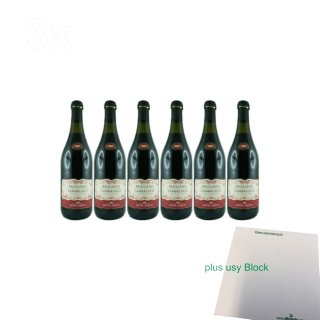 Medici Ermete Lambrusco Reggiano Dolce "Süß" (6x0,75l Flasche) + usy Block