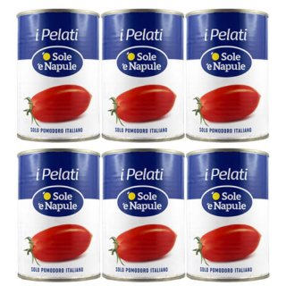 6x O Sole e Napule i Pelati "Geschälte Tomaten", 800 g