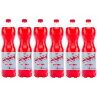 6x Arnone italienisches Erfrischungsgetränk "Bitter" Bittergetränk, 1,5 L inkl. Pfand