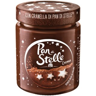 Pan di stelle Crema "Schokoladenaufstrich"  mit Haselnuss und Keksstückchen, 330 g
