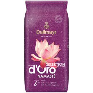 Dallmayr Namaste Kaffeebohnen Crema d´Oro Selektion des Jahres 2023 (1Kg)