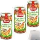 Meica vegetarische Würstchen 3er Pack (3x200g Glas) plus usy Block
