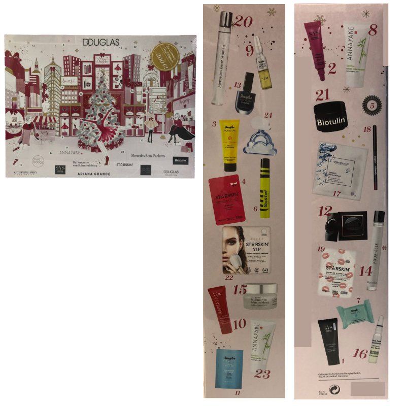 Douglas Adventskalender 2019 - 24 Beauty Highlights