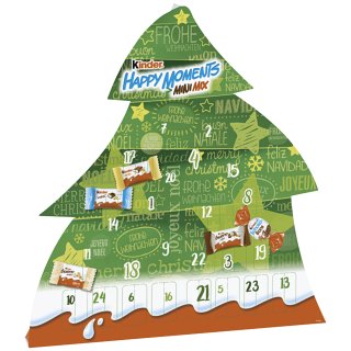 kinder Happy Moments Mini Mix Adventskalender Motiv: mit Text (135g)