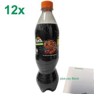 Fanta Dark Orange (12x500 ml PET Flasche) mit usy Block