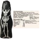 Skelett mit Totenkopf als Vollmilch Schokoladenfigur nicht nur für Halloween (45 Stück)