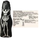 Skelett mit Totenkopf als Vollmilch Schokoladenfigur nicht nur für Halloween (45 Stück) plus usy Block