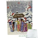 Adventskalender Schokoriegel "Frohe Weihnachten" (1 Stck, 884g) + usy Block