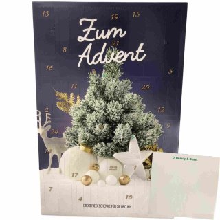 Adventskalender XXL Kosmetik und Drogerieartikel für Sie und ihn, Unisex exxxxtra groß mit vielen Marken Artikeln + usy Block