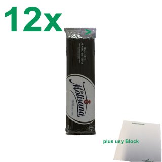 La Molisana Nudeln "Spaghetti al Nero di Seppia" 12er Pack (12x500g) + usy Block