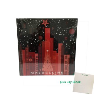 Maybelline New York Adventskalender 2019 Motiv: Großstadt (1 St) + usy Block
