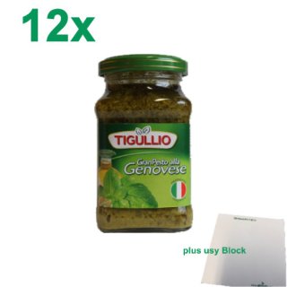 Tigullio Pesto "alla Genovese" 12er Pack (12x190g) + usy Block