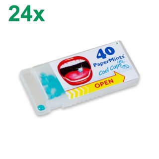 PaperMints Cool Caps Mint One by One Sugarfree (24x40St Frischeperlen mit Minzgeschmack)