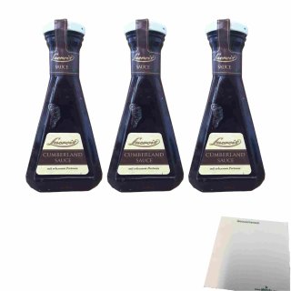 Lacroix Cumberland Sauce mit Portwein 3er Pack (3x200ml Flasche) + usy Block