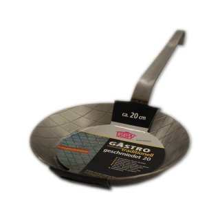 flach geschmiedete Pfanne aus Eisen beidseitiges Rautenmuster 20cm Ø (1 Stk.)