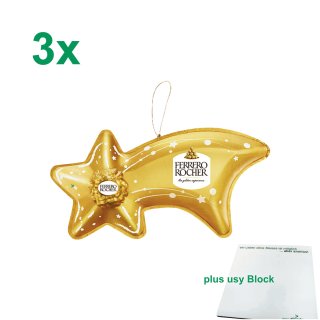 Ferrero Rocher Sternschnuppe 3er Set (3x45g) + usy Block