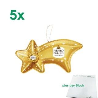 Ferrero Rocher Sternschnuppe 5er Set (5x45g) + usy Block