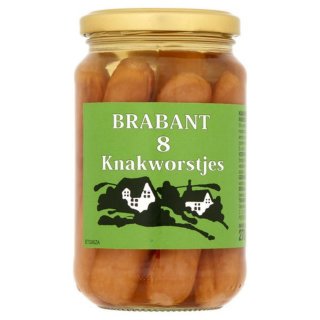 Brabant Knakworstjes 180g Glas (Wiener Würstchen)