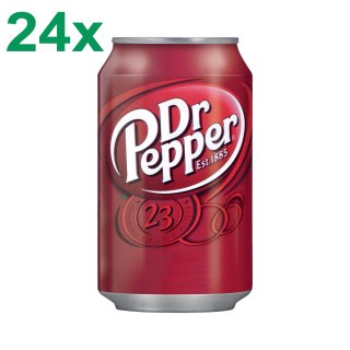 Dr. Pepper Cola Original (4x 6x0,33l Dose) + usy Block