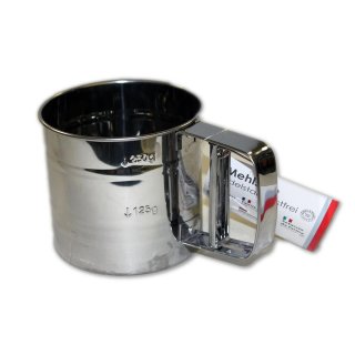 ZHG Mehlsieb Rostfreier Edelstahl Durchmesser 10cm Für bis zu 250g (1 Stck)