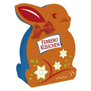 Ferrero Küsschen 4 Pralinen Ostern Geschenkbox Hase (35g Packung)