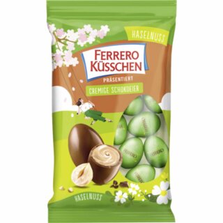 Ferrero kisses creamy chocolate eggs with hazelnut