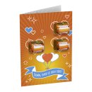 Ferrero Küsschen Grusskarte mit 3 Pralinen...