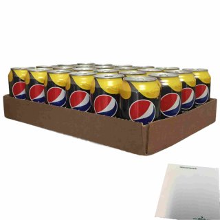 Pepsi MAX lemon ZERO SUGAR (24x0,33l) Tray + usy Block