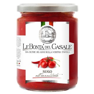 Le Bonta del Casale Sugo all Arrabbiata "Tomatensauce mit Peperoncino" (290g Glas)