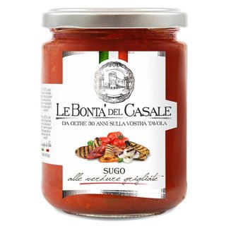 Le Bonta del Casale Sugo alle verdure grigliate "Tomatensauce mit gegrilltem Gemüse" (290g Glas)