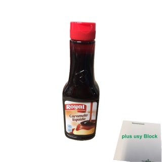 Royal Caramelo liquido "Flüssiger Karamelsirup" (400g) + usy Block