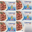 Vigilante Calamares, Tintenfisch (Stücke) in amerikanischer Soße 6er Pack (6x115g Dose) + usy Block