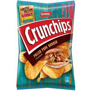 Lorenz Crunchips Pulled Pork Burger Flavour Limited Edition (150g Tüte)