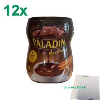 Paladin Trinkschokolade "Maestro" Heiße Schokolade Getränkepulver Gastropack (12x350g) + usy Block