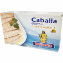 Vigilante "Makrelenfilet in Pflanzenöl" Filetes de Caballa (3x90g Dose) + usy Block