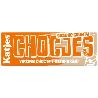 Katjes Chocjes Orange County vegane Schokolade mit Haferdrink (50g Tafel)