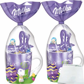 Milka Osterbecher Ostern 2er Pack (2x94g Tasse) + usy Block