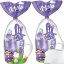 Milka Osterbecher Ostern 2er Pack (2x94g Tasse) + usy Block