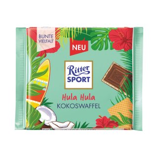Ritter Sport Hula Hula Kokoswaffel Limited Edition (100g Packung)