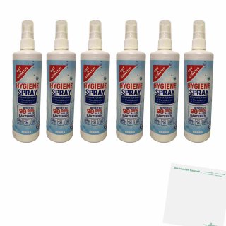 Gut & Günstig Hygiene Spray 6er Pack (6x250ml Sprühflasche) + usy Block