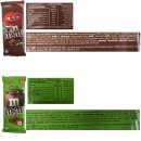 m&ms Chocolate Tafel, 4x165g, Office Pack (Milchschokolade mit mini m&ms) + usy Block