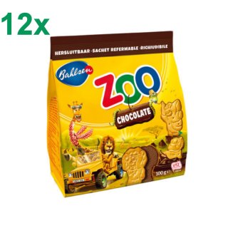 Bahlsen Zoo Chocolate 12x125g Packung (Bahlsen Zoo Schokoladenkekse in Tierform)
