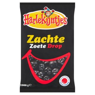 Harlekijntjes Holland-Lakritz Zachte Zoete Drop 1kg (weich, süß)