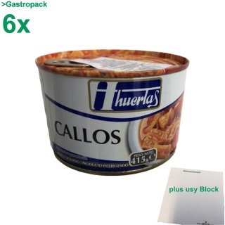 huertas Callos (Kutteln) Gastropack (6x415g Konserve) + usy Block
